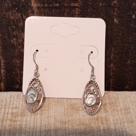 925 Silver French Wire Drop Earrings - Picture 1 of 8